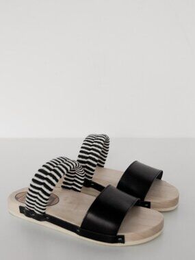 Rosa Mosa x Gravitypope Leather/Wood Bobo Sandal